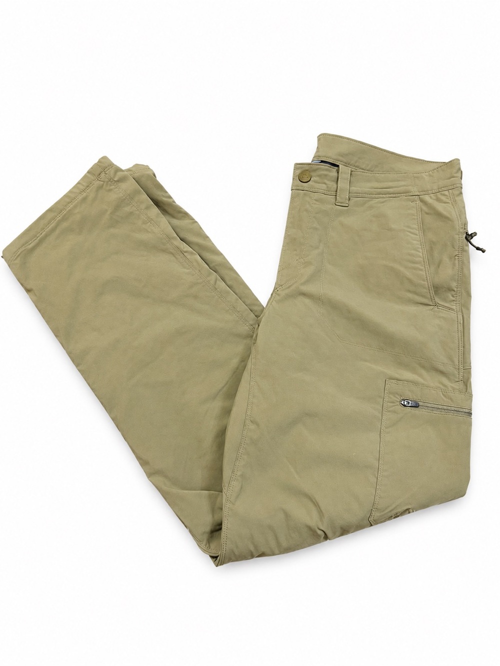 L.L.Bean Cresta Fleece Lined Hiking Pants Khaki Men’s 33x32 Outdoor Trail